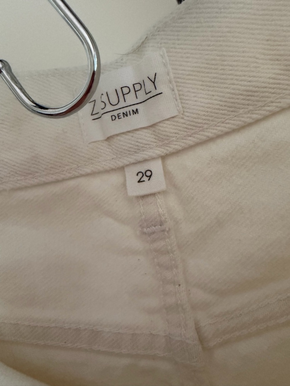 Z SUPPLY OFF WHITE CLASSIC HI RISE DENIM SHORT 29 - Picture 8 of 8